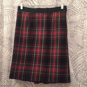 J. Crew Holiday Plaid Pencil Skirt
